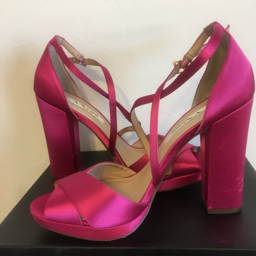 Nina hot pink high heels